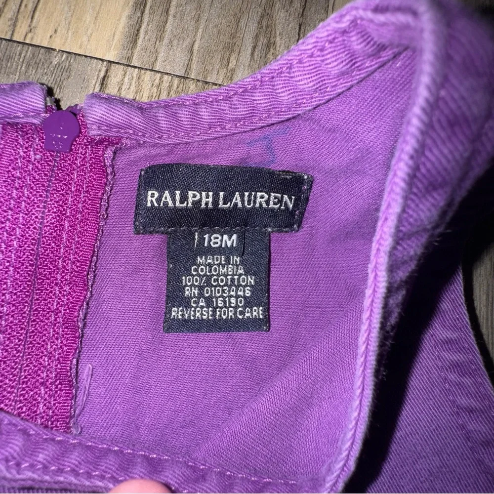 Ralph Lauren Purple Kids Casual Dress